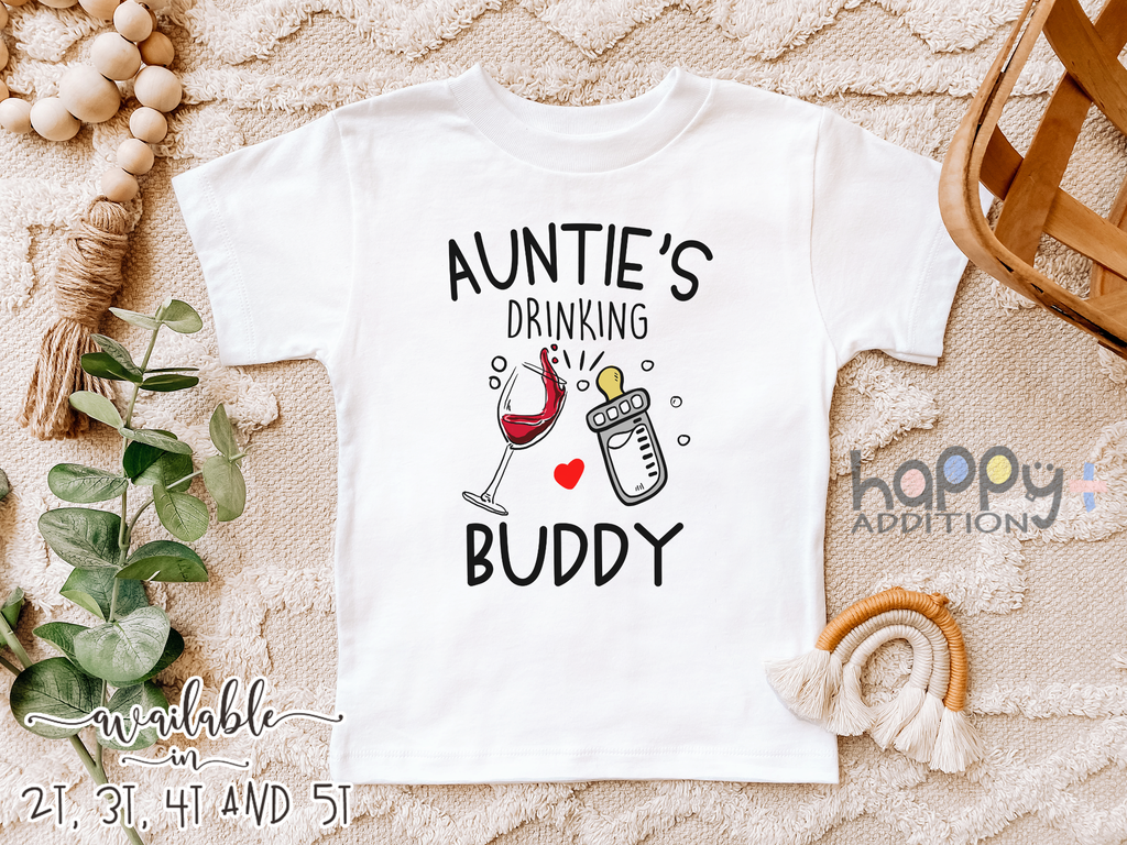New Aunt Shirt, New Auntie Gift, Aunt Tshirt, Auntie T Shirt, Gift for Aunt, Auntie's Drinking Buddy Tee, Aunt Birthday Shirt, Aunt Tee
