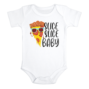 SLICE SLICE BABY Funny baby onesies 90'S Rap bodysuit (white: short or long sleeve)