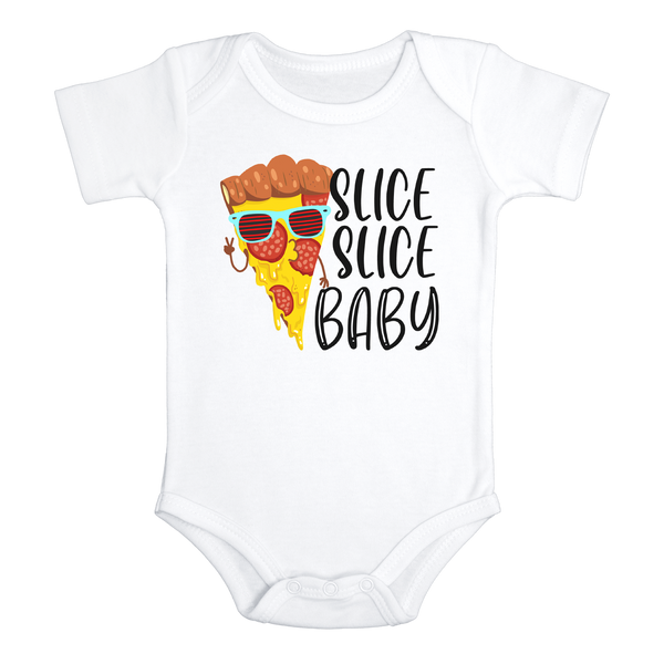 SLICE SLICE BABY Funny baby onesies 90'S Rap bodysuit (white: short or long sleeve)