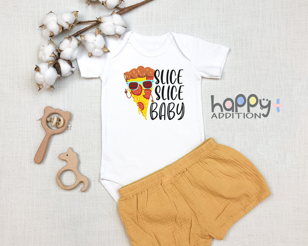 SLICE SLICE BABY Funny baby onesies 90'S Rap bodysuit (white: short or long sleeve)