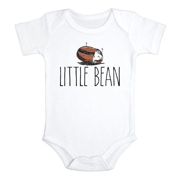 LITTLE BEAN Funny Funny baby Diaper Coffee onesies (white: short or long sleeve)