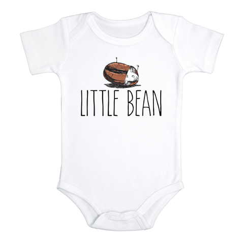 LITTLE BEAN Funny Funny baby Diaper Coffee onesies (white: short or long sleeve)