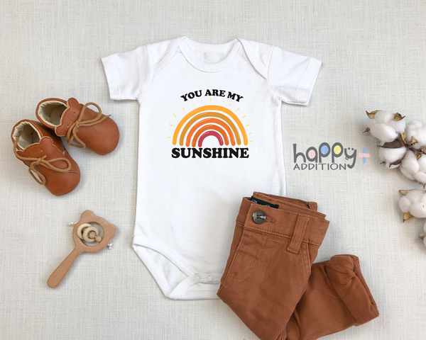 YOU ARE MY SUNSHINE Funny baby sun onesies bodysuit (white: short or long sleeve) toddler 3t 4t 5t Available