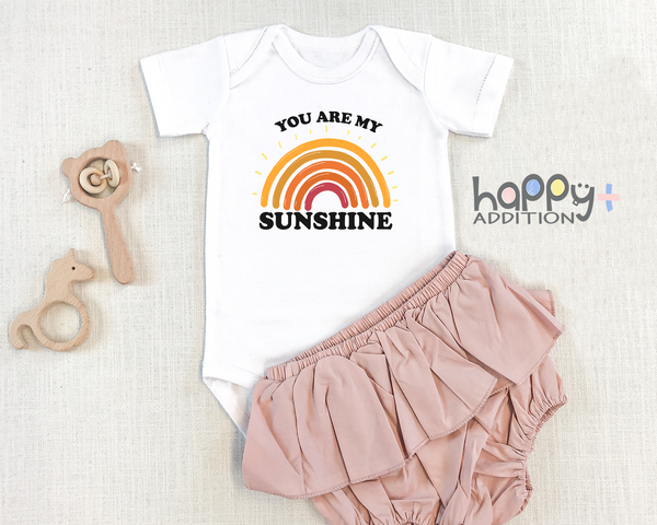 YOU ARE MY SUNSHINE Funny baby sun onesies bodysuit (white: short or long sleeve) toddler 3t 4t 5t Available
