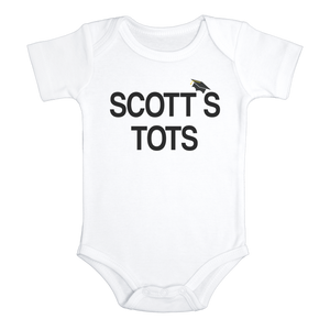 SCOTT'S TOTS Funny Baby Bodysuit The Office Onesie White - HappyAddition