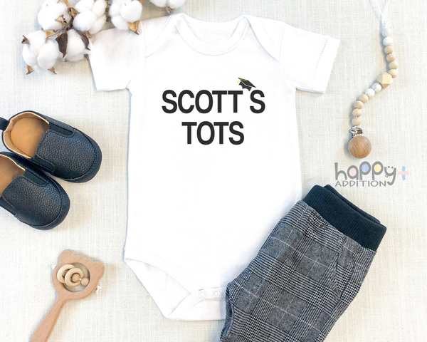 SCOTT'S TOTS Funny Baby Bodysuit The Office Onesie White - HappyAddition