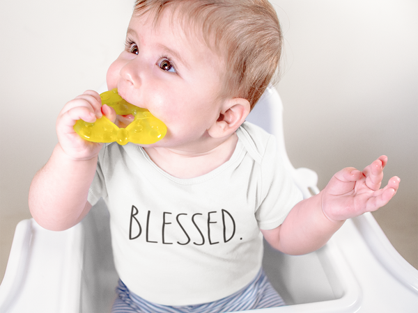 BLESSED thoughtful baby onesies - HappyAddition