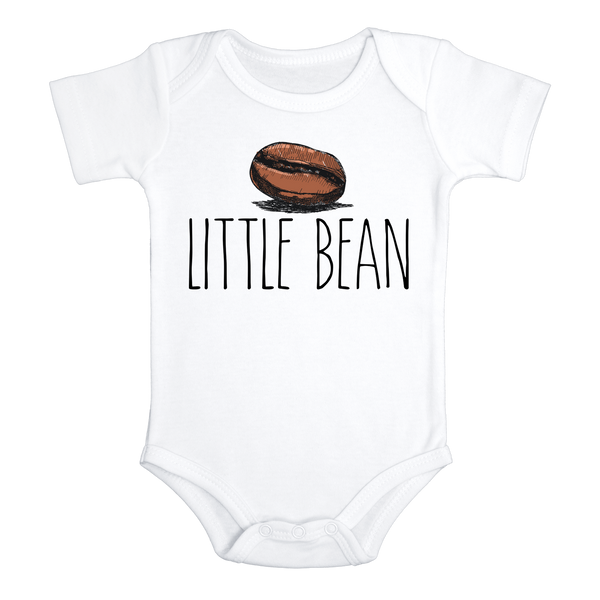 LITTLE BEAN Funny Funny baby Coffee onesies (white: short or long sleeve)