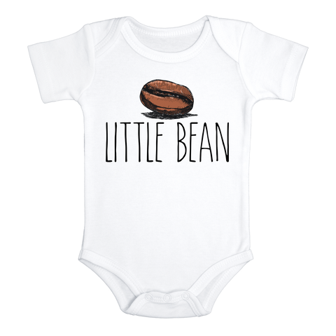 LITTLE BEAN Funny Funny baby Coffee onesies (white: short or long sleeve)