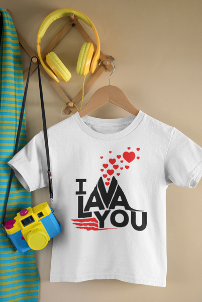 I LAVA YOU baby onesies Love Heart bodysuit (white: short or long sleeve)